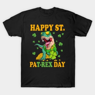 Happy St Pat Rex Day Lucky T-Rex Dinosaur St Patricks Day T-Shirt